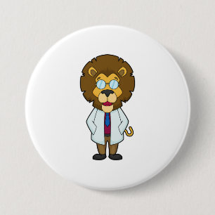 Lion Doctor's Coat Button