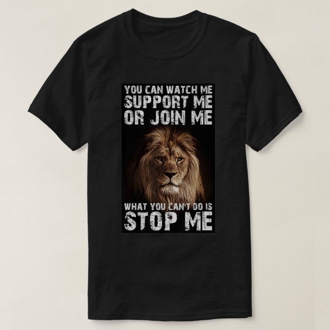 Lion  Dont Stop Me  T-Shirt (Design vorne)