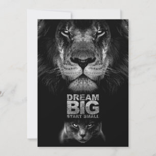 Lion Dream BIG Start Small Dankeskarte