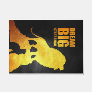 Lion Dream Big Start Small Fußmatte