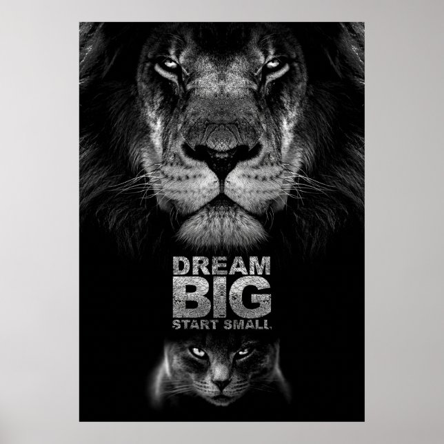 Lion Dream BIG Start Small Poster (Vorne)