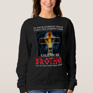 Lion Eye Jesus kreuzen in deiner dunklen Stunde An Sweatshirt
