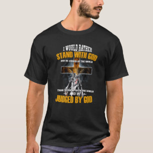 Lion Eyes Ritter Templar stehen mit Gott gerichtet T-Shirt