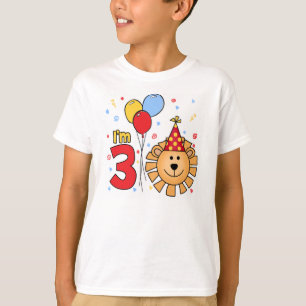 Lion Face 3. Geburtstag T-Shirt