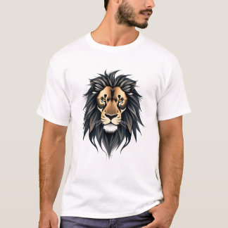 Lion Face Art - Inspirierend abstraktes Design T-Shirt