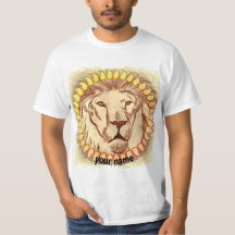 Lion Face Custom T - Shirt