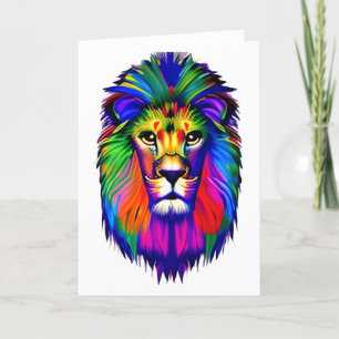 Lion Face Farben Karte