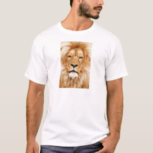 Lion Face Fotograf T-Shirt