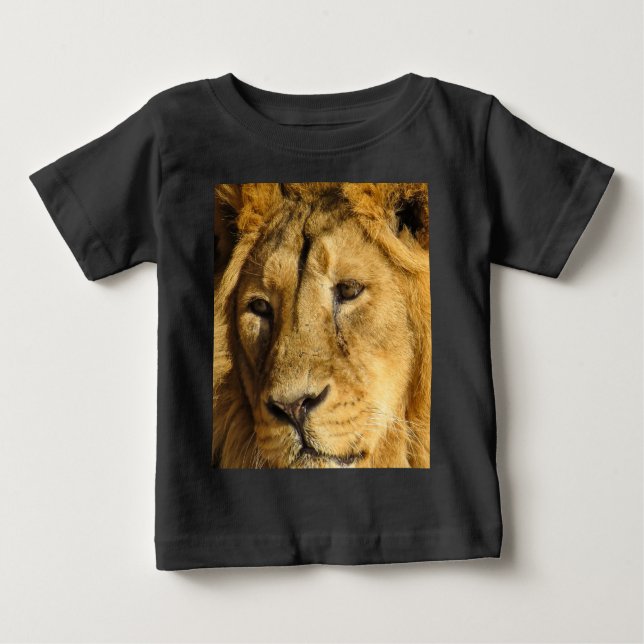 Lion Face Head Wildlife Cat Animal Shirt (Vorderseite)