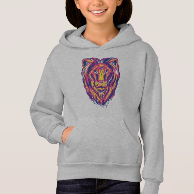 Lion Face  Hoodie (Vorderseite)