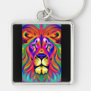 lion face keychain schlüsselanhänger