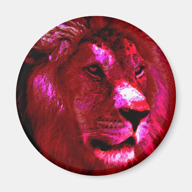 Lion Face Magnet (Vorne)