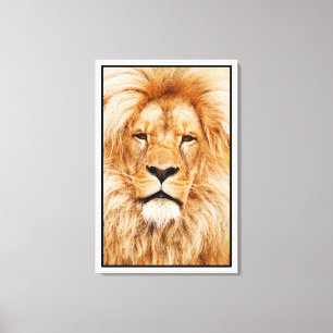 Lion Face Painting Artwork-17335 Leinwanddruck