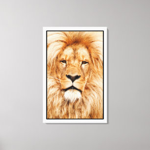 Lion Face Painting Artwork-17335 Leinwanddruck