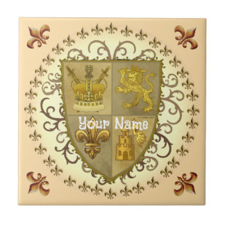 Lion Familienwappen Name Fliese