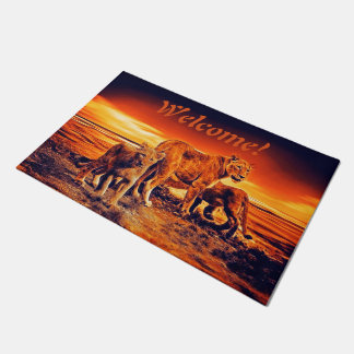 Lion Family Fußmatte