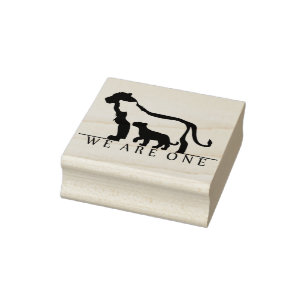 Lion Family Gummistempel