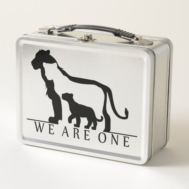 Lion Family Metall Brotdose (Vorderseite)