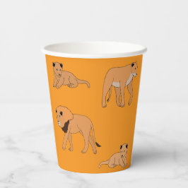 Lion Family Pappbecher