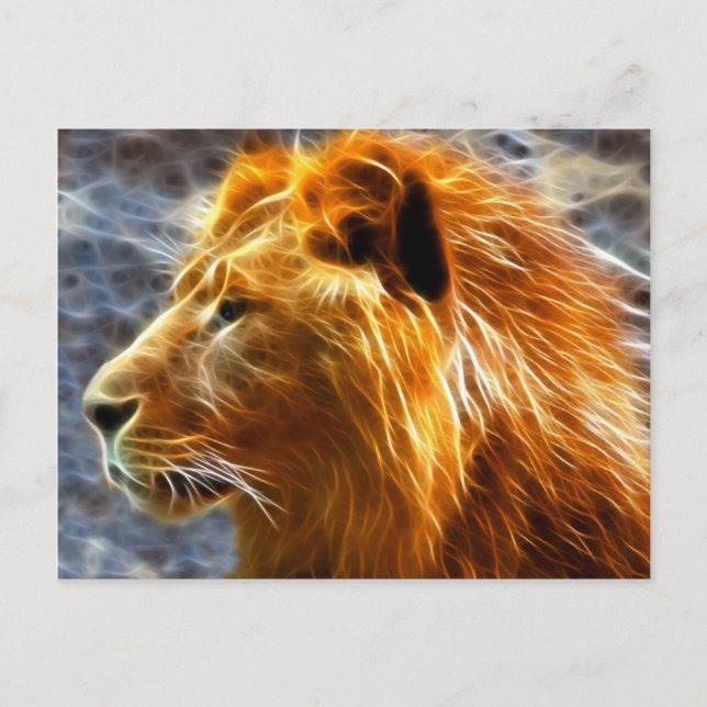 Lion Fantasy Postcard Postkarte (Vorderseite)