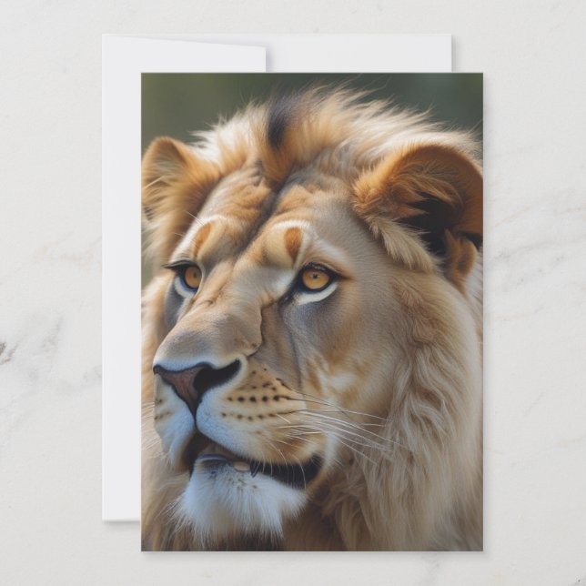 Lion Feiertagskarte (Vorderseite)