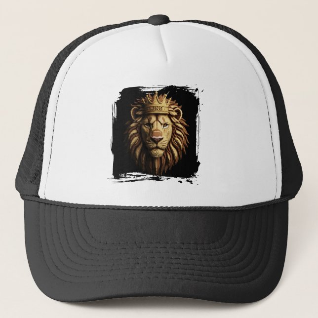 Lion Fierce Cap | ferus Animal Design Hat Truckerkappe (Vorderseite)