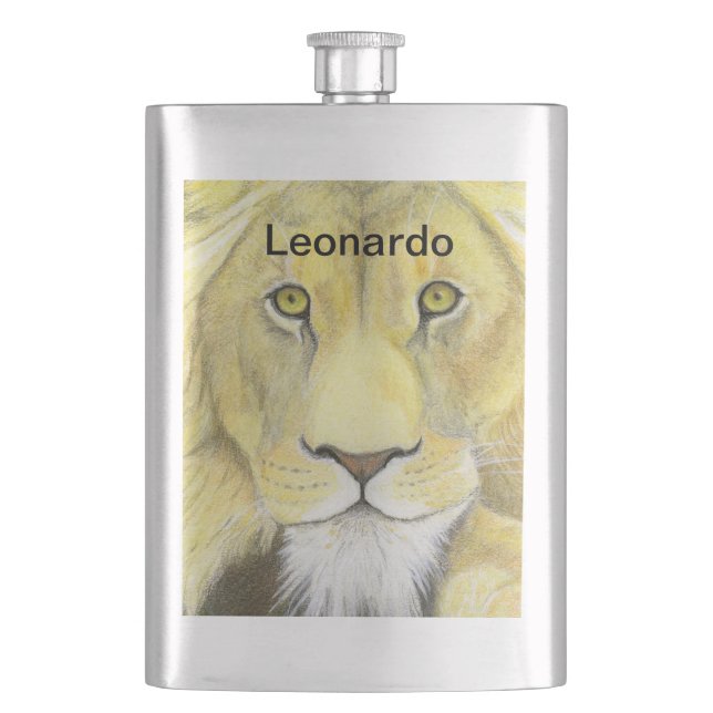 Lion Flachmann (Vorderseite)