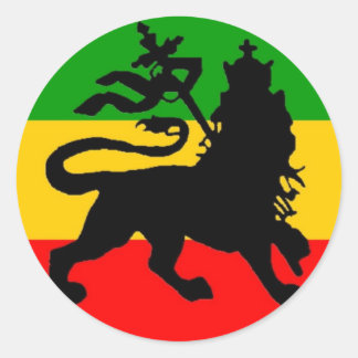Lion Flag Runder Aufkleber