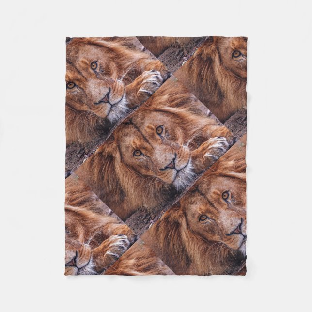 Lion Fleecedecke (Vorderseite)