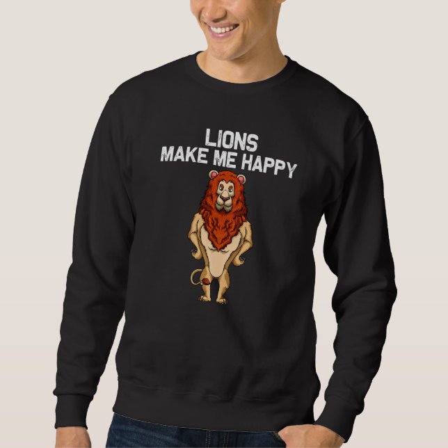 Lion For Men Women Lioness Zookeeper Africa Circus Sweatshirt (Vorderseite)