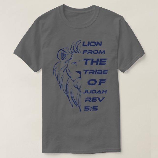 Lion From The Tribe of Judah Christian Shirts For  (Design vorne)