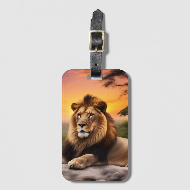 Lion Gepäckanhänger (Vorderseite Vertikal)