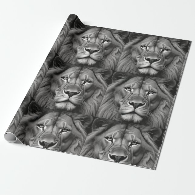 Lion Geschenkpapier (Ungerollt)