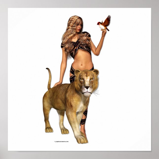 Lion Girl Poster (Vorne)