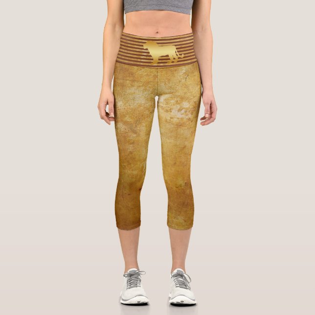 Lion Gold Leggings (Vorderseite)