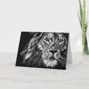 Lion Greeting Card Karte