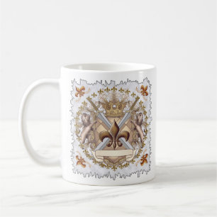 Lion Griffin Shield-Nachname Kaffeetasse