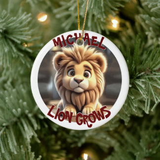 Lion Grows Keramik Ornament
