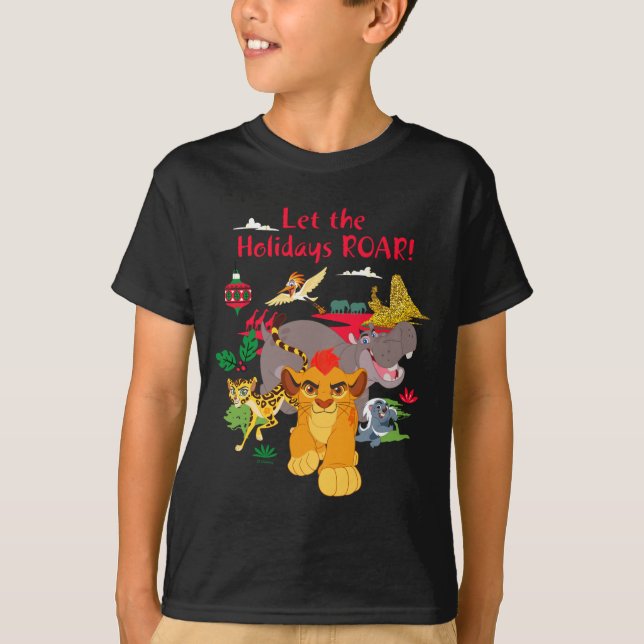 Lion Guard Let The Holidays Roar  T-Shirt (Vorderseite)