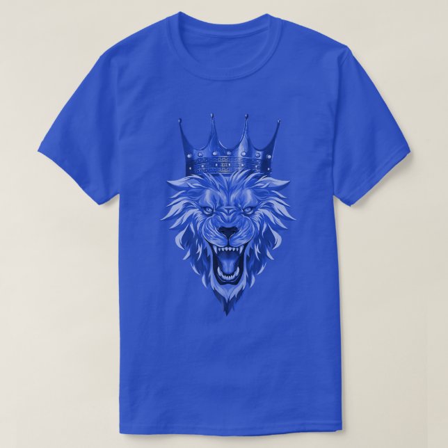 Lion Head Crown  Workout Beast King Motivation Gym T-Shirt (Design vorne)