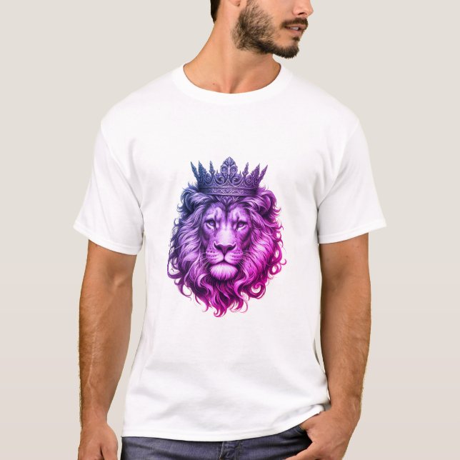 Lion Head mit Crown Royal Luxury T-Shirt (Vorderseite)