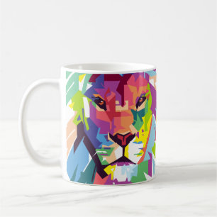Lion Head   Moderne Kunst Kaffeetasse