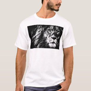 Lion Head Pop Art Template Elegant Moderne Männer T-Shirt