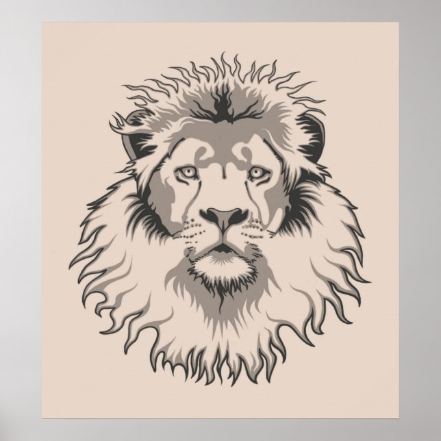 Lion Head Poster (Vorne)