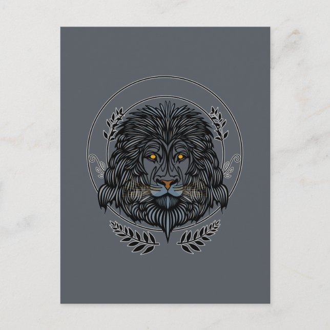 Lion Head Postkarte (Vorderseite)