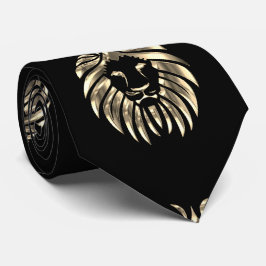 Lion Head Print Necktie Krawatte