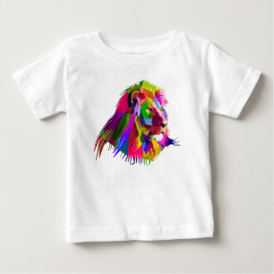 Lion Head Prismatischer Pop Art Design-62502 Baby T-shirt