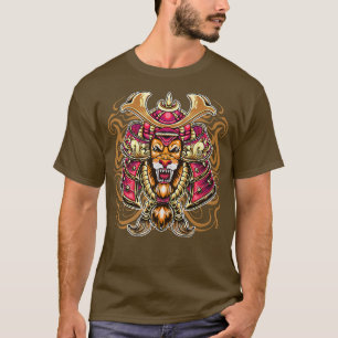 Lion Head Samurai Warrior, Tokio, Japan S T-Shirt