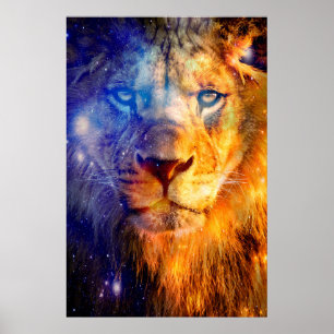 Lion Heavens Leinwand Poster