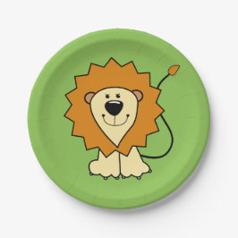 Lion Illustrations-Teller für Kinder Pappteller